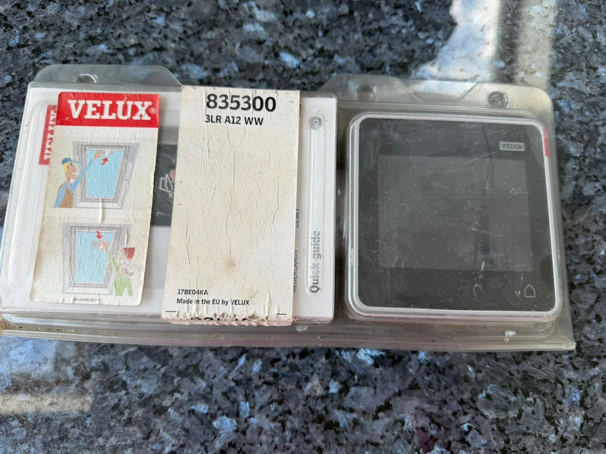 Almohadilla de control remoto inalámbrico Velux Integra 835300 - 3LR A12 WW.
