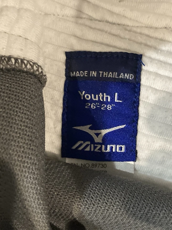 Pantalones de béisbol Mizuno Youth Premier Piped parte inferior elástica gris grande Foto 2 de 4