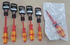 Brand New, Lot of (6) Wera Kraftform Plus 1000V Insulated Screwdrivers