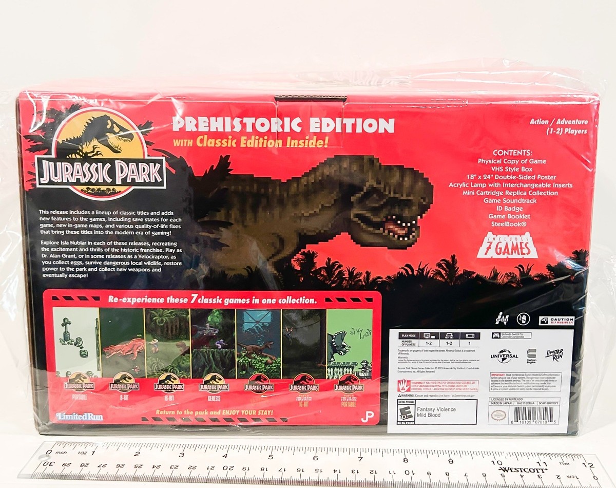 wyse・LAID・JURASSIC■EARLIEST MEMORIES Jurassic Park Classic Games Collection Prehistoric Edition, Switch