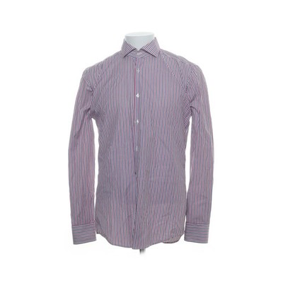 Hugo Boss, Hemd, Größe: 40, Slim Fit, Rot/Blau/Weiß, Baumwolle, Streifen #HdA