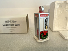 Department 56 The Original Snow Village  VILLAGE PHONE BOOTH  54291 Retired 1999
