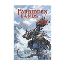 Free League Forbidden Lands Bitter Reach - Map & Cards Pack Bag NM
