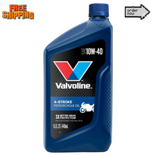 Valvoline 4-Stroke Motorcycle 10W-40 Motor Oil 1 Quart 1 QT, Gold 49.96 per gallon