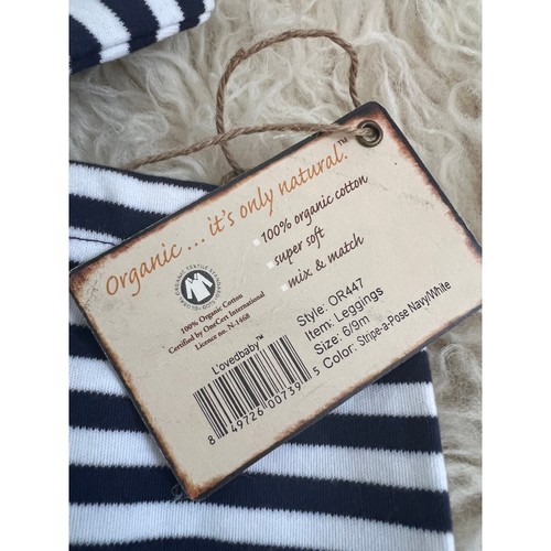 L’ovedbaby Organic Cotton Navy & Stripe Baby Outfit Lot 9pc NB–12M NWT Clothes - Picture 7 of 8