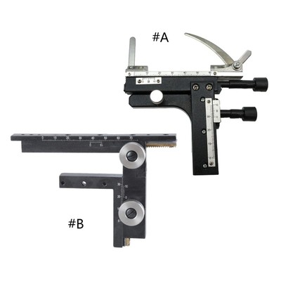 Biological Microscope Accessory Mechanical Stage Moveable Scale Ruler Aluminium