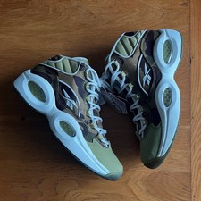 2016 BAPE x mita sneakers x Reebok Question Mid 1st Camo green 
