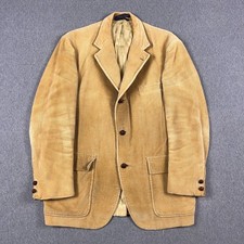 VTG Brooks Brothers Blazer Mens 44R Corduroy Brooksgate Distressed Made in USA