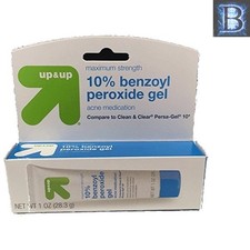 Powerful Acne Treatment Gel with 10 Benzoyl Peroxide - Travel-Friendly 1 oz