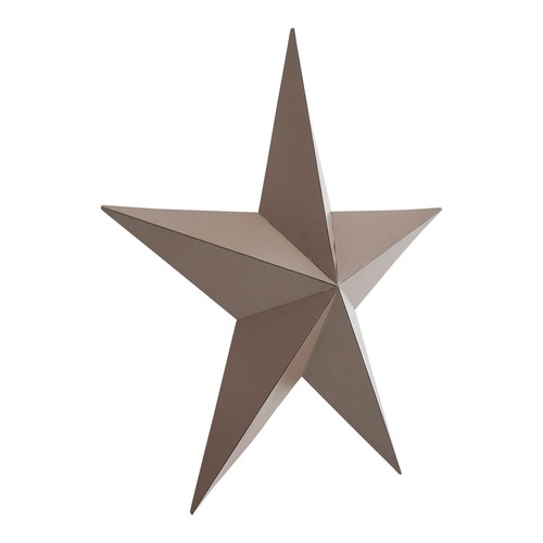 Metal Star Distressed Rust Brown 12x12 - Picture 7 of 7