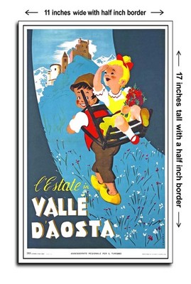 1954 Summer in Valle d'Aosta 2 - 11x17 Poster Art Print