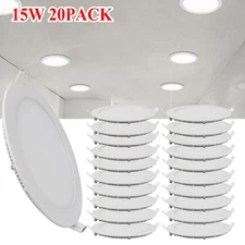 20Pack 7Inch LED Ceiling Lights Ultra-Thin Recessed Retrofits Kit 6000K Daylight