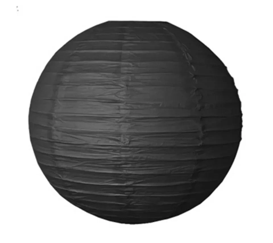 12PCs Paper Lantern Tissue Pom Poms Christmas Decorations Birthday Wedding(GB) - Image 3 of 4