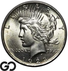 1923 Peace Dollar, Beautiful Solid Gem BU++