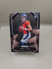 2019 Panini Prizm Drew Lock Denver Broncos Rookie RC Card #304 W/Top Loader. rookie card picture