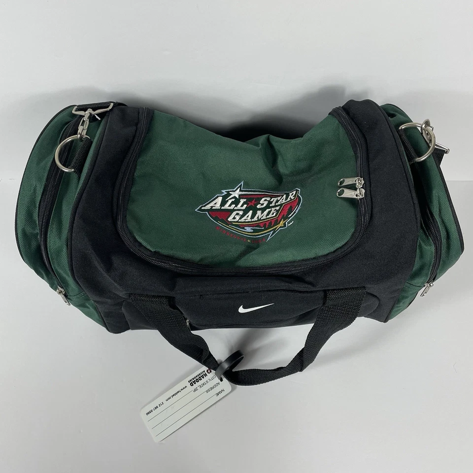 Bolso de Lona Nike NHL All-Star Game 2004 Minnesota Verde Negro Foto 2 de 4