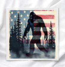 Bigfoot Fabric Panel for Quilting Sewing Crafts Quilt Block BF75