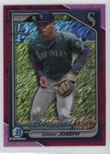 2024 Bowman Chrome Prospects Fuchsia Shimmer Refractor 101/199 Dawel Joseph b4d