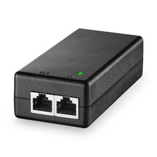 Gigabit PoE Injector 30W, 802.3af/at Power Over Ethernet 2 Port Black