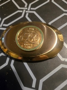 john deere type e   engine embossed  Belt Buckle