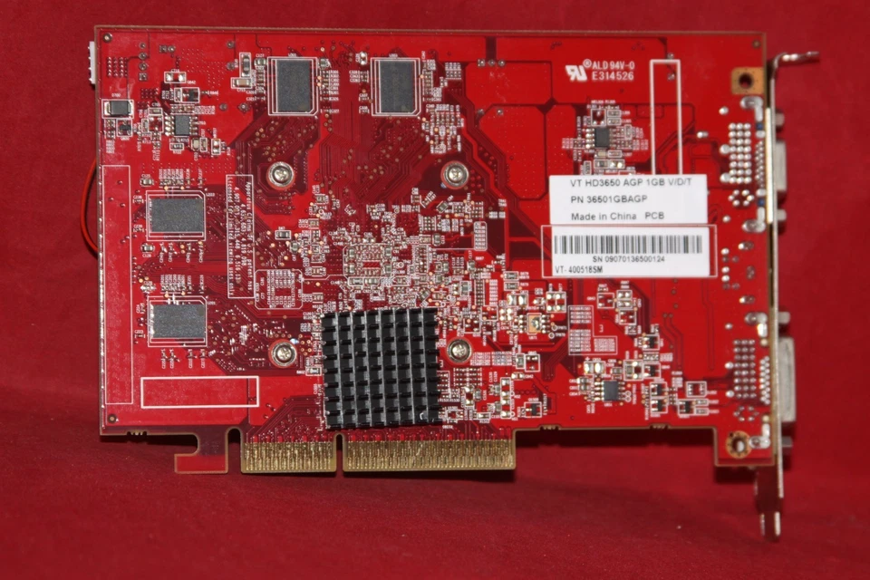 Visiontek ATI Radeon HD 3650, 1GB, AGP Graphics Card (36501GBAGP, VT-400518SM) - Image 3 of 4