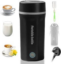 500ML Portable Travel Kettle, 300W Stainless Steel Mini Electric Kettle with 4 T