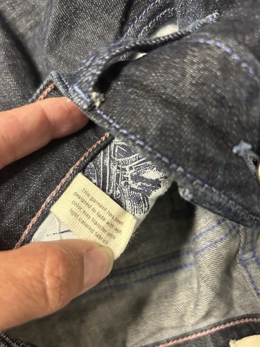 Pantalones de mezclilla Pilcro And The Letterpress lavado oscuro pierna recta talla 32 tiro medio - Imagen 5 de 10