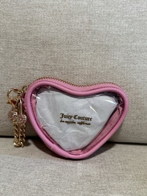 JUICY COUTURE pink Clear Cherries Charm Bag NWOT 