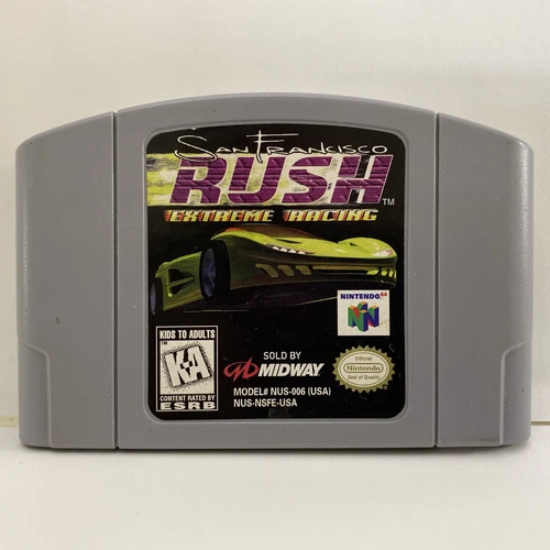 San Francisco Rush Extreme Racing (Nintendo 64, N64, 1997) Authentic TESTED!