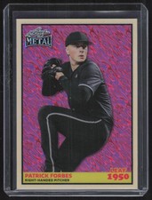 2026 Leaf Metal #50B-50 Patrick Forbes 1950 Leaf Base Crystal Pink #/6