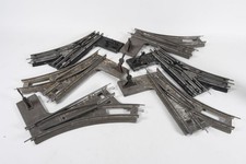 Q14G72- 6x Märklin Modelleisenbahn Weiche mechanisch 3 li 3 re Spur 0 Metall