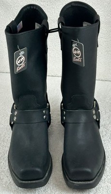 Double H 4008 Black Leather Harness Boots Double-H 4008 Metro 10 Inch Harness Work Boot main image 3