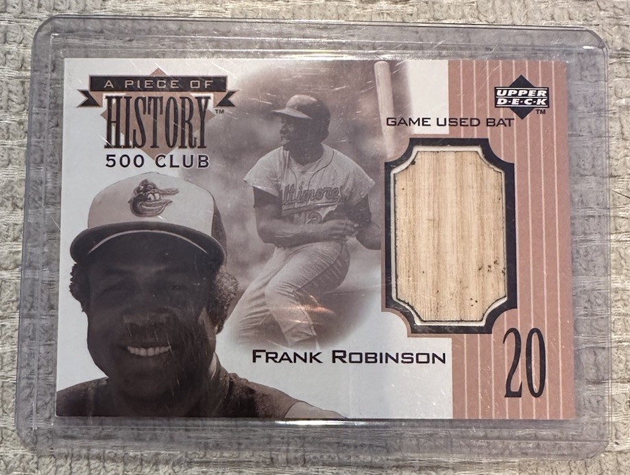 Upper Deck 0 Piece of A History 1 Club - Baseball Bat HR Mickey 
