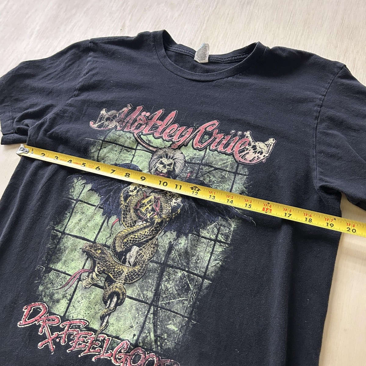 Motley Crue Dr Feelgood Shirt Mens Large Black Pacific Graphic