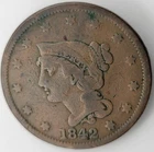 1842-P Large Cent — photo from another recent sale