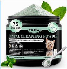 Dog Dental Powder   Teeth Cleaning Powder with 6B CFU Probiotics, Enzymes  Anti