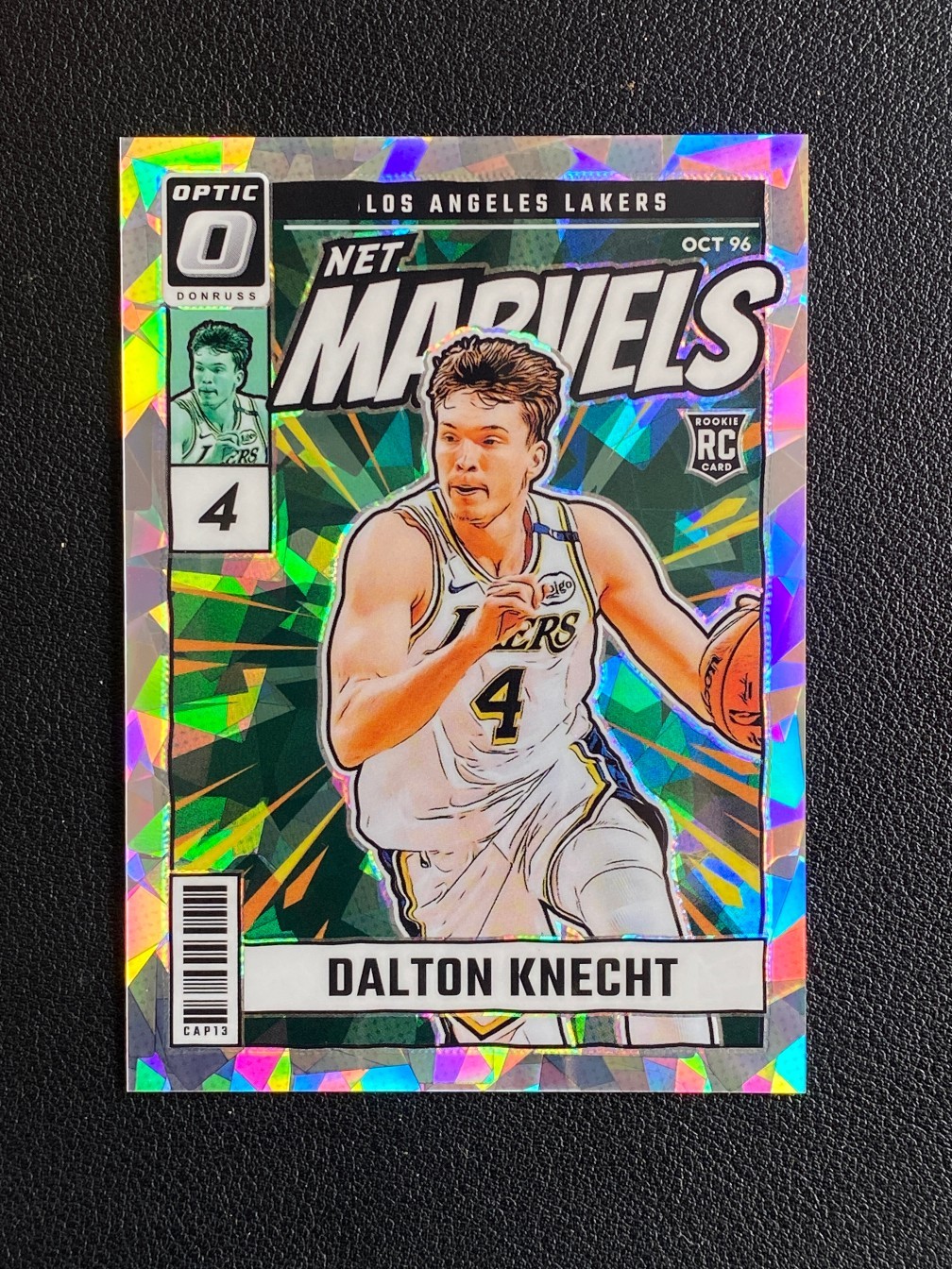 Dalton Knecht 2024-25 Panini Donruss Optic Net Marvels Cracked Ice 13/25 RC #16