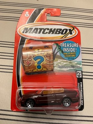 2005 Matchbox #62 Mercedes-Benz CLK Convertible BROWN / TREASURE CARD 