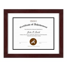 , 11x14 Diploma Frame, Certificate Frame 8.5x11 with Double Mat or 11x14 with...
