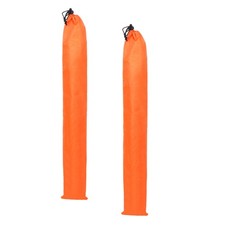 2 Pcs 31.5x5 Inch Oxford Cloth Tripod Monopod Case Bag with Drawstring, Orange