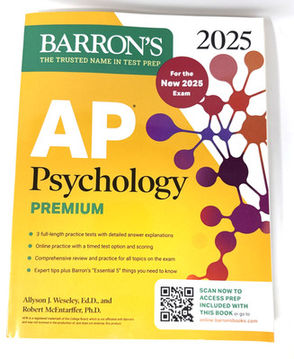 Barron's Ap Prep Ser.: AP Psychology Premium, 2025: Prep Book for New 2025 Exam