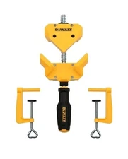 Dewalt 90 Degree 250 lb Angle Woodworking Clamp with 2 Table Clamps DWHT83853