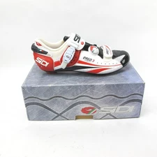Sidi Ergo 3 Vent 44 EU / 10 US Carbon Road Cycling Shoes Red/White/Blk $499 MSRP