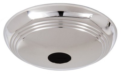 B&P Lamp Nickel Screw Collar Ribbed Canopy Kits