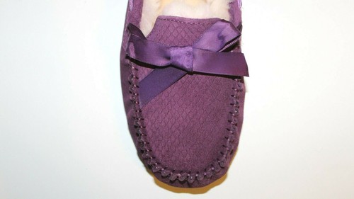 UGG Australia 1007575 scarpe ciabatte donna Dakota mocassini esotici scamosciate viola 6 - Foto 8 di 9