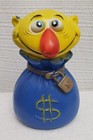 1971 VTG Popeye Eugene The Jeep Play Pal Plastics PVC Bank Mr Money Bags — photo 2