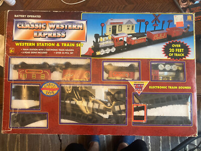 TOY STATE Classic WESTERN EXPRESS Battery Operated TRAIN SET
