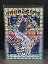 2021 Mosaic Prizm Producers 5 Christian Yelich Milwaukee Brewers baseball card