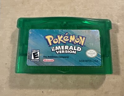 Pokemon Emerald Version (Nintendo GameBoy Advance, GBA) Authentic Dry Battery