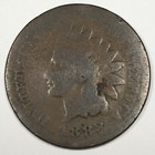 1883 United States Indian Head Cent Penny - About Good (AG) KM#90a -5153-AH — photo 1